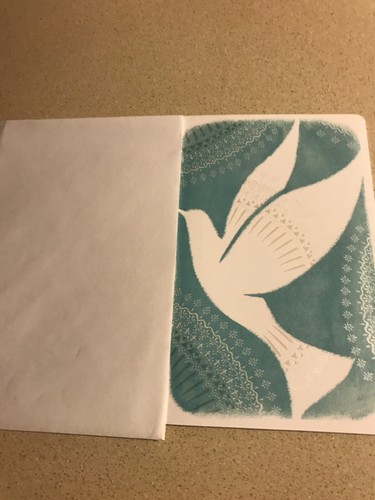 Everyday grace Beautiful White Dove Blue Background Card Write In A Message - Picture 6 of 6