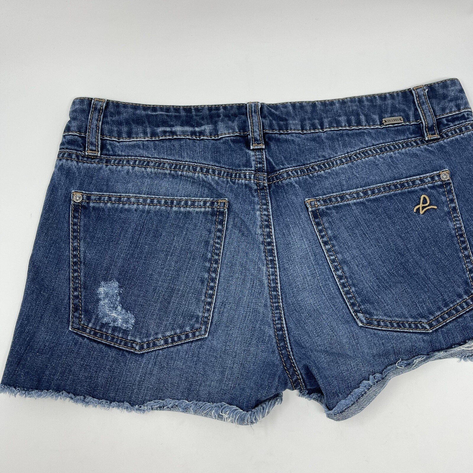 DL1961 Denim Jean Shorts Womens Size 26 Lola Cut Off Distressed