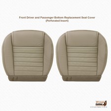 2005 - 2009 Ford Mustang Driver Passenger Bottom Leather Seat Cover Color Tan 2005 - 2009 Ford Mustang Driver Passenger Bottom Leather Seat Cover Color Tan