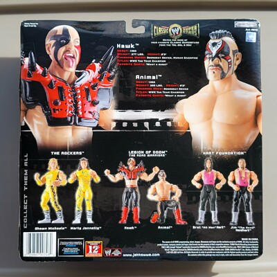 wwe classic superstars road warriors hawk & animal wrestling
