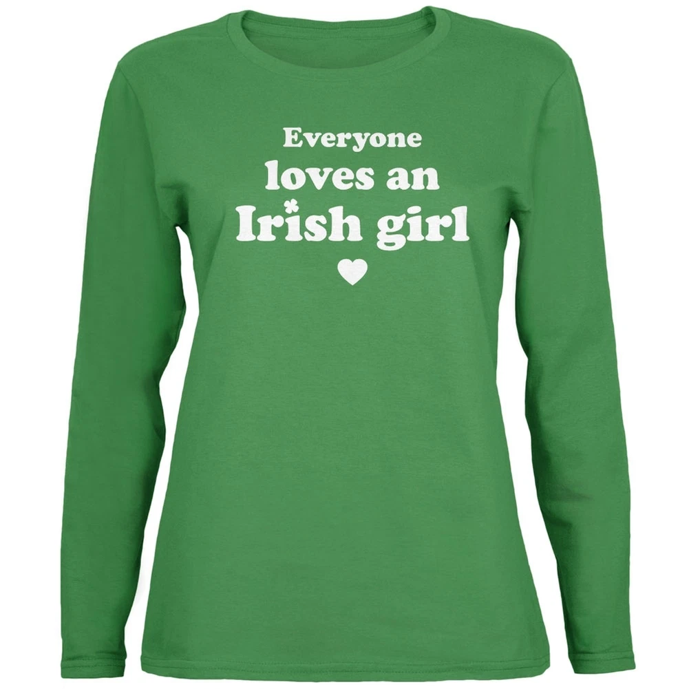 everyone loves an irish girl t shirt