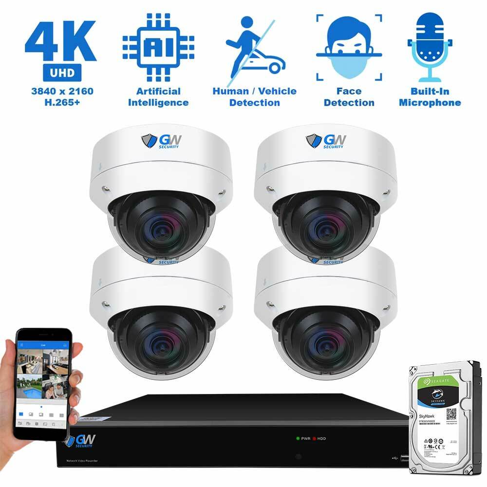 Channel X 4K 8MP Face/Human/Car Detection AI Dome Security