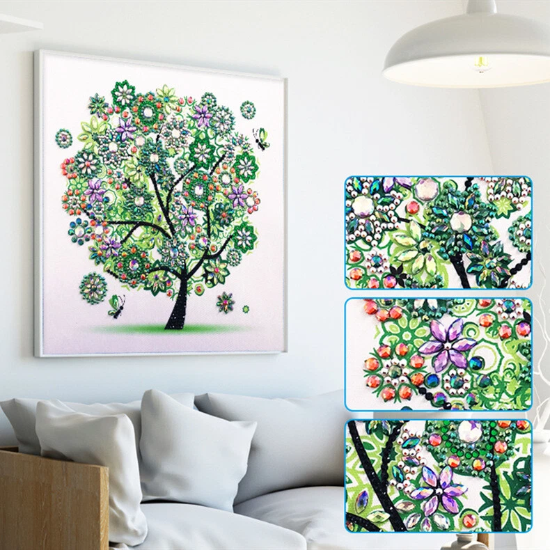 5D DIY Diamond Painting Embroidery Kits Four Seasons Flower Tree Rhinestones