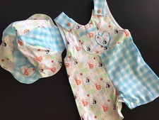 Handmade Baby Unisex Hat And Dungarees 6-9 Months  made By Del J Designs