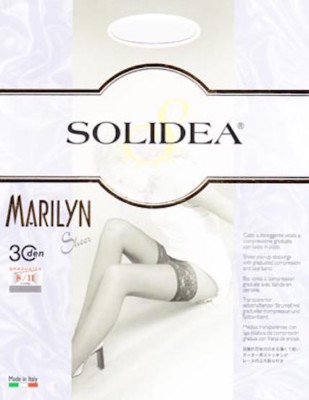 Solidea Marilyn 30 Sheer Thigh high Color Sabbia M/L Compression 8/11 027930 -08