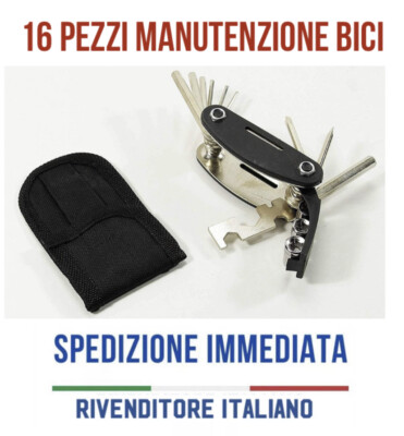 SET KIT 16 pz Chiavi utensili CICLISTA riparazione manutenzione
