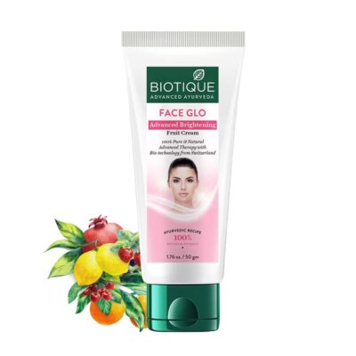 Biotique Face Glo Advance Brightening Fruit Cream, for All Skin Types, 50gm