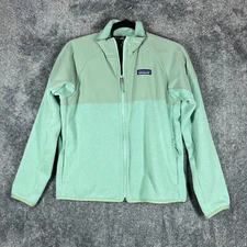 Patagonia Better Sweater Jacket Womens Small Blue Green Shelled Fleece City