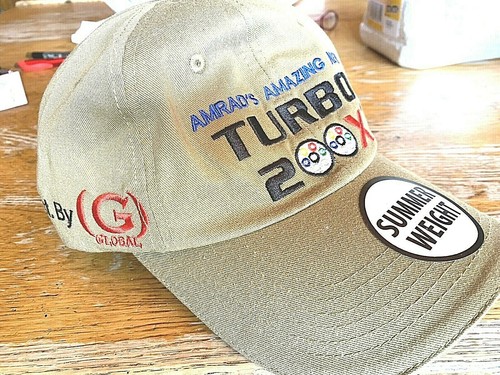 Amrad's Amazing New Turbo200X(Dist.by Global)All Cotton Adult Tan Adj.Back Cap - Picture 5 of 9