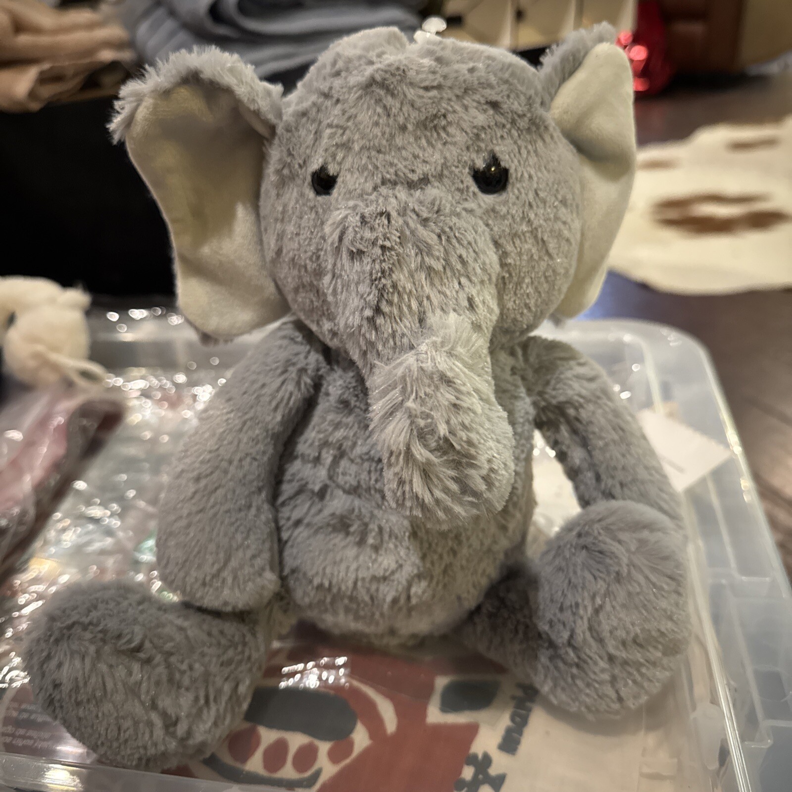 NWT 2018 Cloud Island - Plush Gray Elephant Stuffed Animal Lovey - Target - HTF