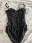 Stunning Black One Piece Swimsuit For Sale By ABS Size 4 — photo 2