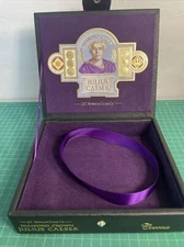 Diamond Crown Julius Caeser Corona Faux Leather Cigar Box Only ~6.25×7.25×2”