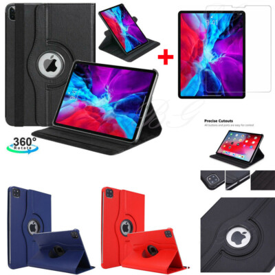 For iPad  Pro 12.9'' & 11'' 2020  360 Rotating  Smart Stand  PU Leather Case Cover
