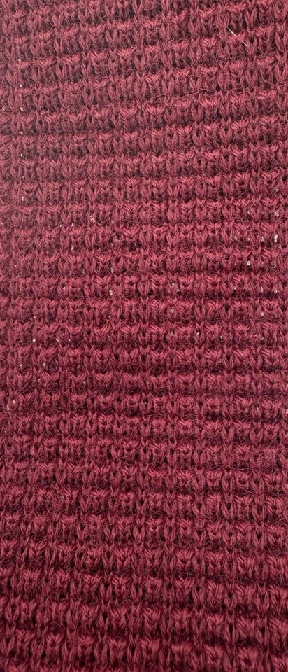 Corbata de Lana EXTREMO CUADRADO Para Hombre Gallo Nit Mohair Granate Diseñador Corbata Cuadrada Estrecha Foto 2 de 4