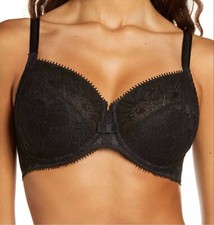 New Chantelle C15F10 Day to Night  Underwire Bra 40DDDD Black