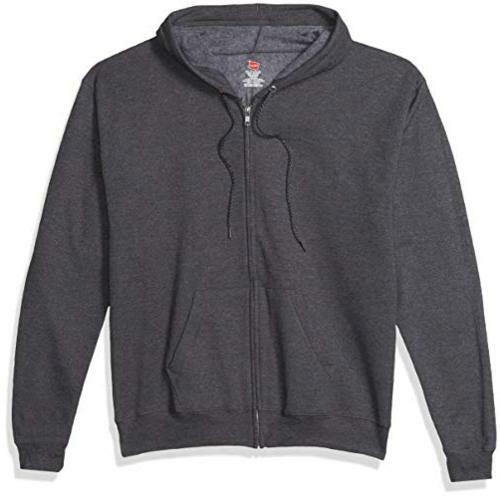 mens full zip eco smart fleece hoodie