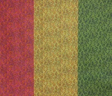 MAGIC MAKERS - Green Red Gold, 3 Section Wheat Rows, Dantini for Free Spirit BTY