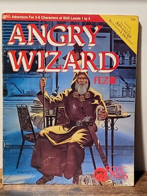 FEZ III ANGRY WIZARD ROLE AIDS 720 FROM 1984 SKILL LEVELS 1 TO 4