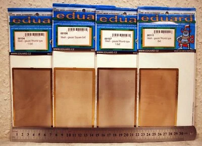 Eduard 00101 - 113 Gitter Mesh versch. Größen fotogeätzt