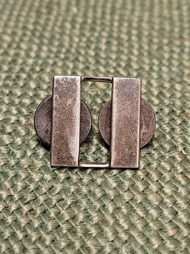 WW2 USMC Captain /USN Lt Rank Insignia Sterling H&H W Sterling Clutches Rare... - Picture 6 of 24