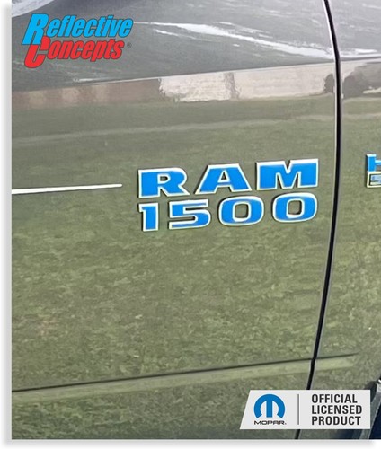 RAM 1500 Door Badge Overlay Decals for 2015-2018 Ram Rebel - Picture 22 of 101