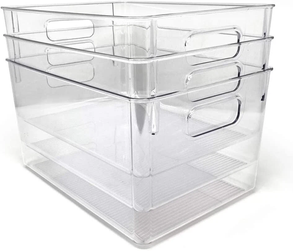 ClearSpace 12 x 11 x 8 Clear Plastic Storage Bins