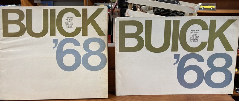 1968 Buick Full Line Car Dealer Sales Brochure Foldout Poster