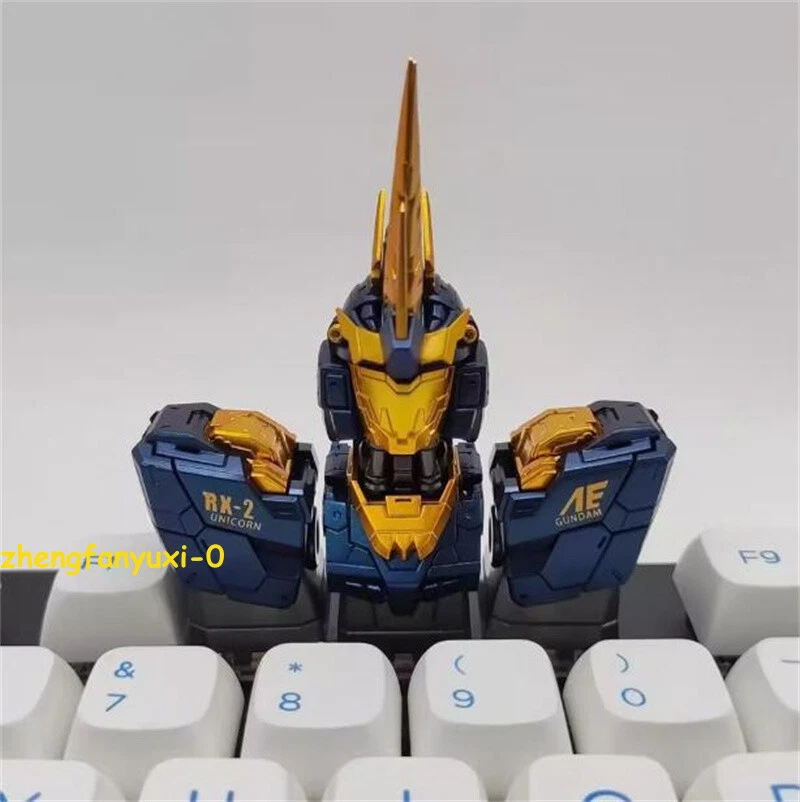 GUNDAM RX-2 Keycap Resin 3-in-1 Translucent Key Cap Keyboard Accessories Gift - Image 3 of 4
