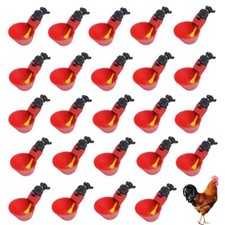 24 Pack Automatic Chicken Water Cups for Poultry Quail Chicken Duck Bird Pigeon