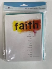 NEW SET OF 10 "FAITH" CARDS W/ ENVELOPES ~BLANK INSIDE