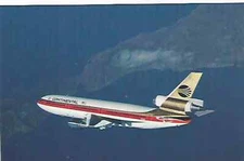 CONTINENTAL AIRLINES   DC10  POST CARD