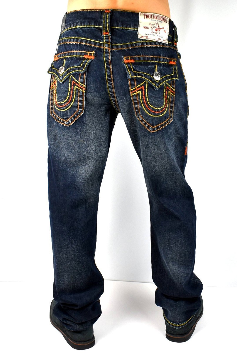 True Religion Men's Ricky Relaxed Straight Triple Super T True Religion Men's Ricky Relaxed Straight Triple Super T