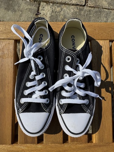 Converse Chuck Taylor All Star Low Black Canvas Trainers Size UK 5 Eu 38 Unisex - Imagen 17 de 21