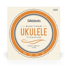 D'Addario EJ87B T2 Titanium/Silver Baritone Ukulele Strings 28-35