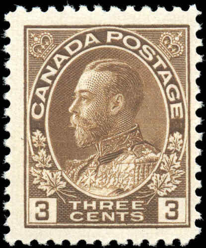 Mint NH 1918 Canada F+ Scott #108 King George V Admiral Stamp  - Picture 1 of 2