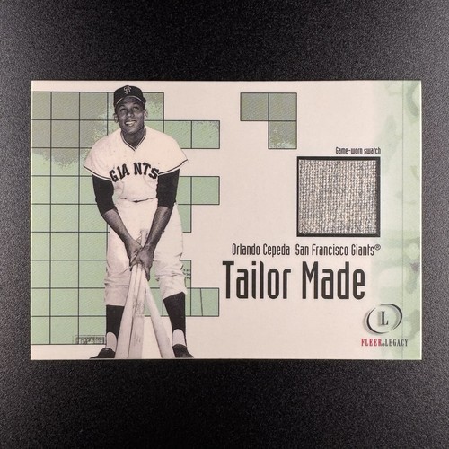 Orlando Cepeda 2001 Fleer Legacy Tailor Made Game-Worn Jersey HOF 0k0 Giants