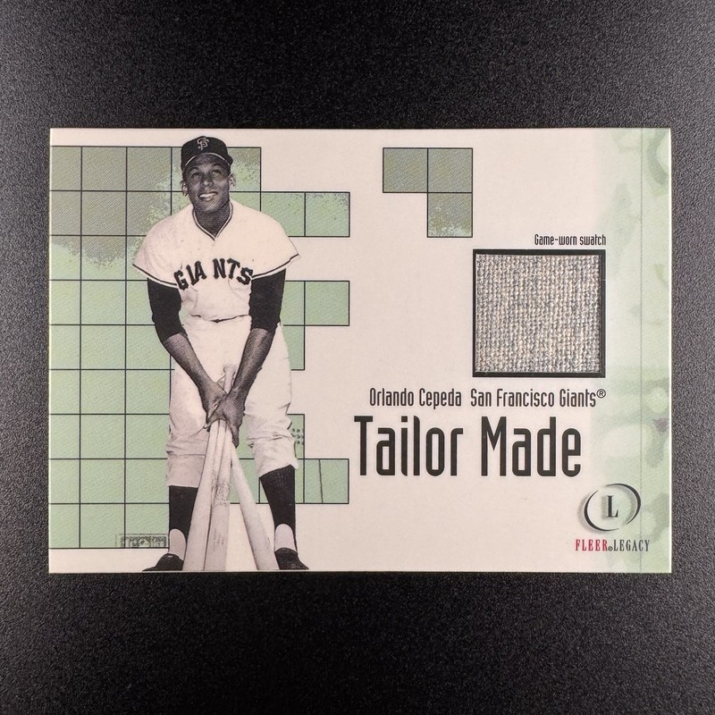 Orlando Cepeda 2001 Fleer Legacy Tailor Made Game-Worn Jersey HOF 0k0 Giants