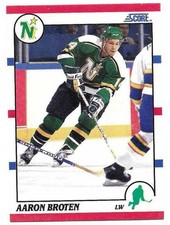 AARON BROTEN 1990-91 SCORE CARD NEAR MINT+ CONDITION