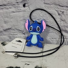 Disney Stitch Rubber Figure Character Charm Necklace Fashion Jewelry New