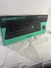 Logitech Advanced Wireless Keyboard Mouse Combo USB Receiver New