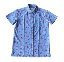 Retro Rifle Mens Small  Tactimingo" Short Sleeve Hawaiian Camp Button Up Shirt