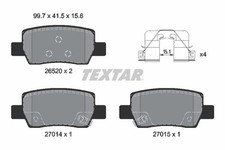 TEXTAR Bremsbelagsatz Scheibenbremse Q+ 2652005 für HYUNDAI KONA SX2 GDi GPL 48V