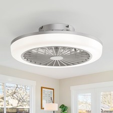 46cm Ventilateur‑luminaire fermé silencieux DC, chambre/chambre enfant, gradable