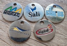5 verschiedene EKW Chip aus Sammlung Metall Einkaufswagenchips EKW Chip   10