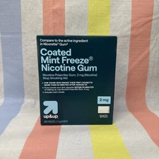 Up Up And Away Coated Nicotine 2mg Gum Mint Freeze, 160 pcs EXP 12/26