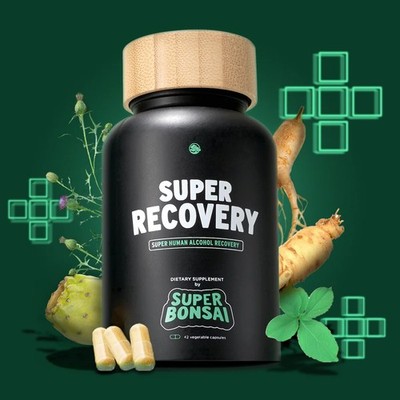 SuperBonsai Super Recovery - Natural Ingredients with DHM and Milk Thistle