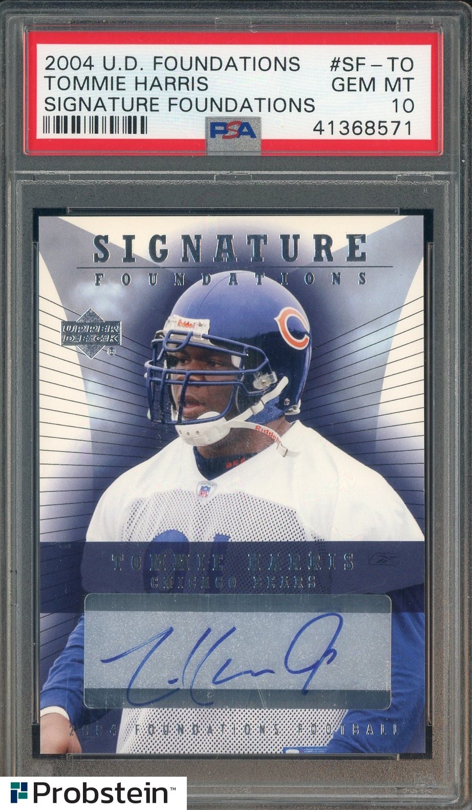 Tommie Harris Upper Deck Foundations Signature Foundations #SFTO Signature Foundations