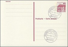 P 117 - BuS 60 Pf mit Punktlinien, ohne Leitvermerke, VS-O Frankfurt