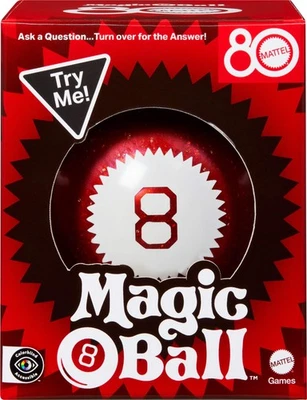 MATTEL GAMES Magic 8 Ball Mattel 80th Anniversary Edition Novelty Game for Kids, Fortune-T...