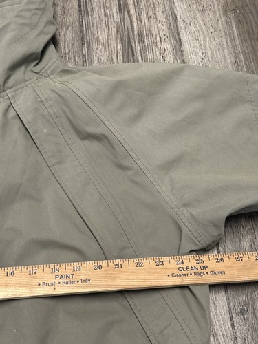 Chaqueta Orvis Para Hombre Grande Verde Con Capucha Exterior Parka Poliéster Lluvia Abrigo de Pesca - Imagen 10 de 12